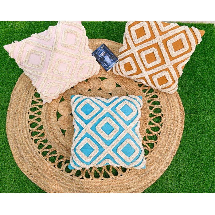 Moroccan Cushion Tassel Cushion Boho Cushion Hand Tufted Cushion Decorative Pillow Lumber Pillow 50x50cm CC168