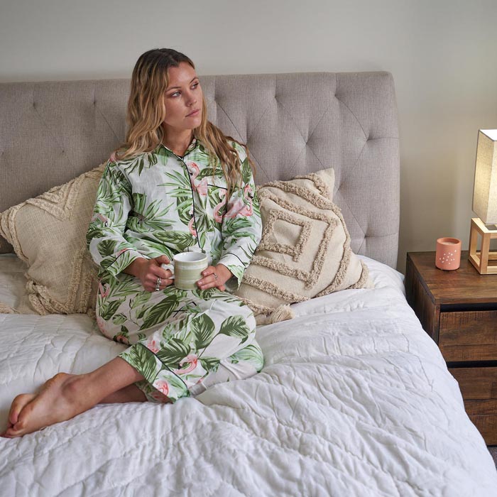 PJ Set Lounge Wear Multi Coloured FLAMINGOS Includes 4 Sizes - S,M,L,XL PJ17