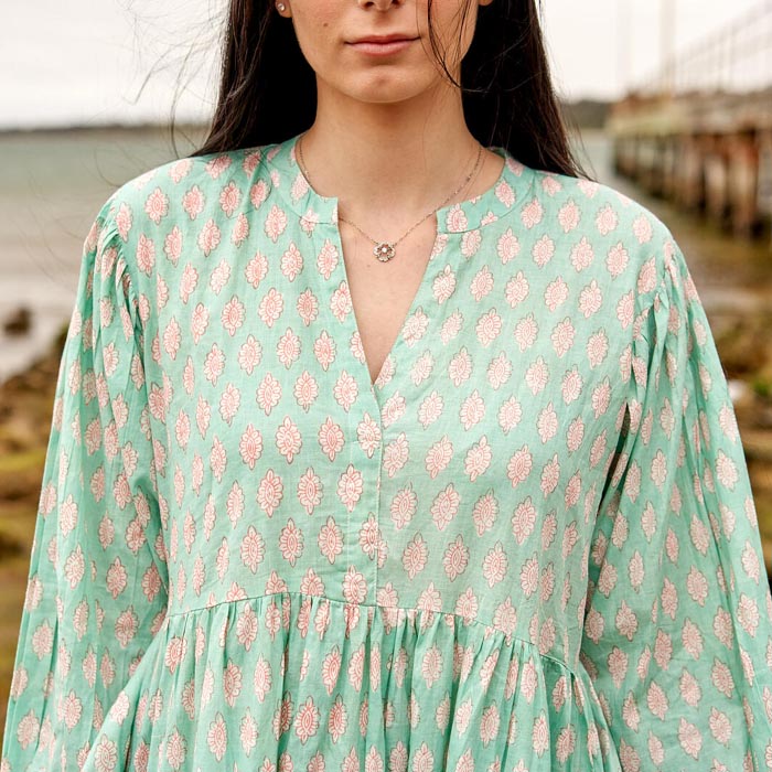 Set of 2 Cotton Maxi Dress Summer Dress Boho dress Long Boho Dress Print Price includes 2 Sizes S,M,L,XL BD20