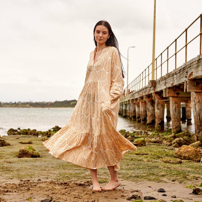 Set of 2 Cotton Maxi Dress Summer Dress Boho dressLong Boho Dress Avya Price includes 2 Sizes S,M,L,XL BD5