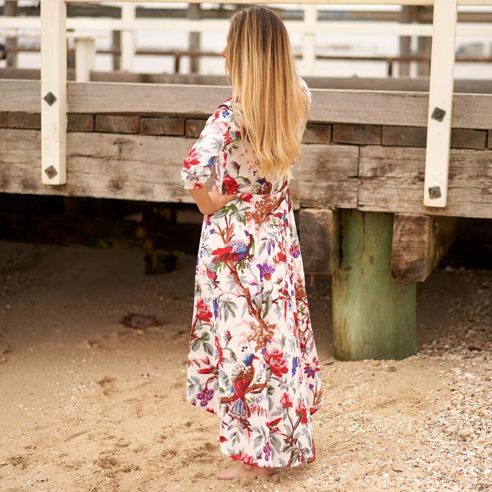 Set of 2 Umbrella Dresses Summer Dress Boho dress Long Boho Dress Birds Print Price includes 2 Sizes S,M,L,XL BD31