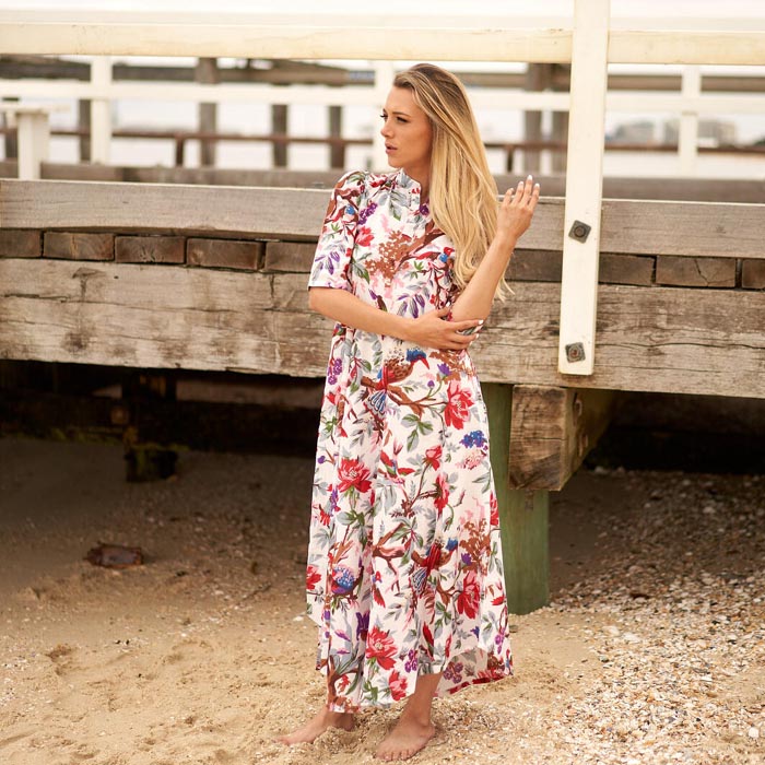 Set of 2 Umbrella Dresses Summer Dress Boho dress Long Boho Dress Birds Print Price includes 2 Sizes S,M,L,XL BD31