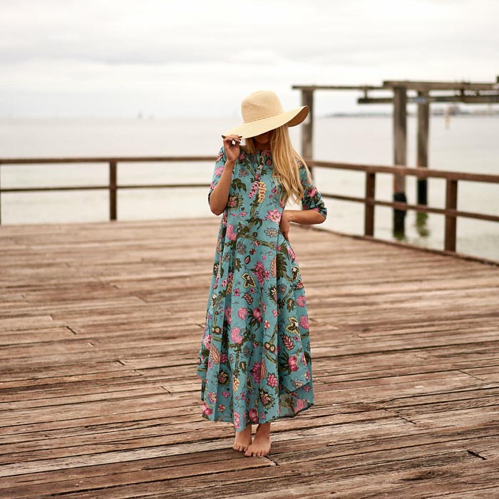 Set of 2 Umbrella Dresses Summer Dress Boho dress Long Boho Dress Floral Print Price includes 2 Sizes S,M,L,XL BD30