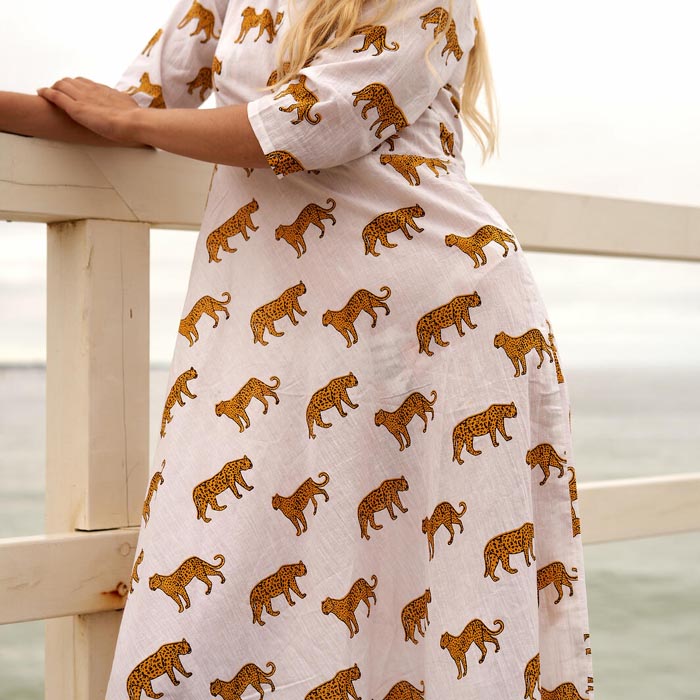 Set of 2 Umbrella Dresses Summer Dress Boho dress Long Boho Dress White Animal Print Price includes 2 Sizes S,M,L,XL BD25