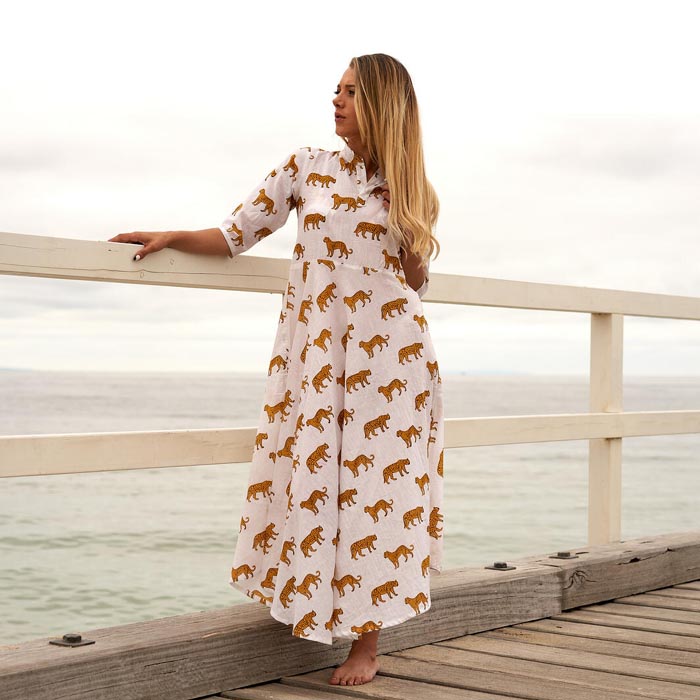 Set of 2 Umbrella Dresses Summer Dress Boho dress Long Boho Dress White Animal Print Price includes 2 Sizes S,M,L,XL BD25
