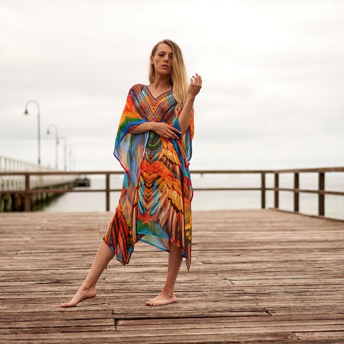 Silk Blend kaftan for women Long Caftan Resort Wear Vacation Beach Dress Boho Silk Dress Kaftan Floral SK02