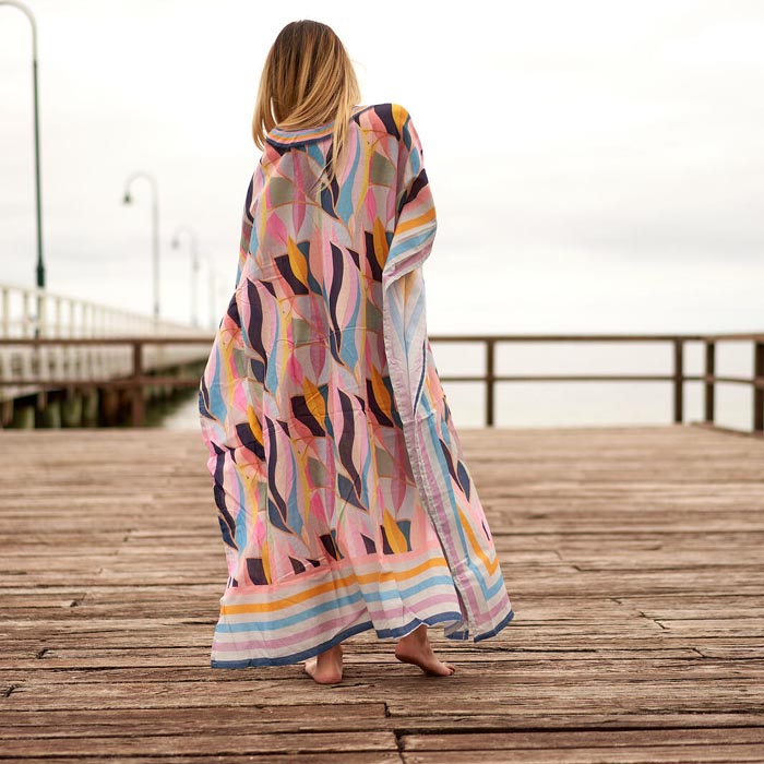 Silk Blend kaftan for women Long Caftan Resort Wear Vacation Beach Dress Boho Silk Dress Kaftan Floral SK04