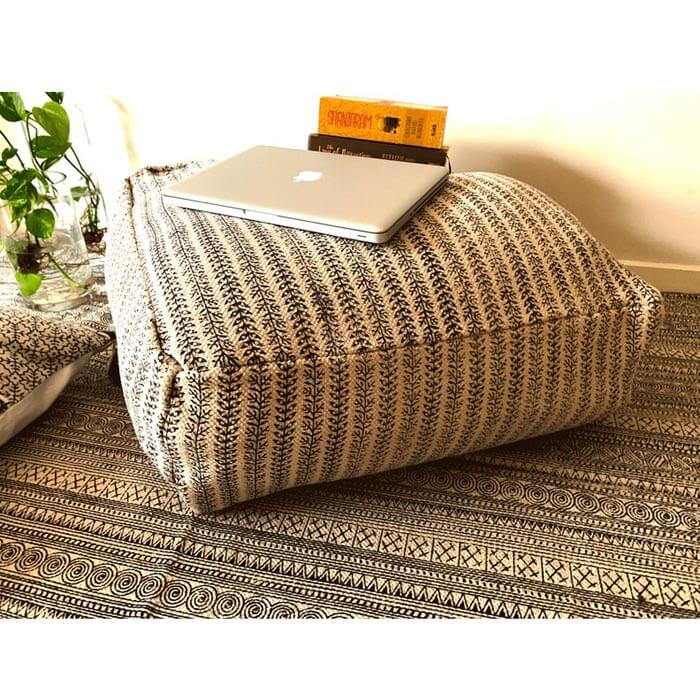 Stunning Moroccan Cushion Cover, Pouf, Beanbag, Yoga Meditation Cushion, Linen Connections, Ottoman, Footstool, Home Decor Gift OT18