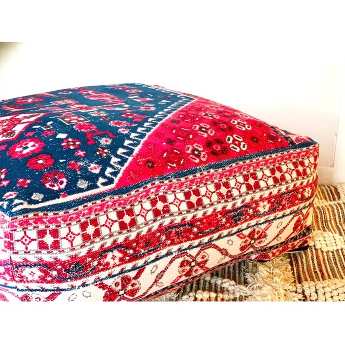 Stunning Moroccan Cushion Cover, Pouf, Beanbag, Yoga Meditation Cushion, Linen Connections, Ottoman, Footstool, Home Decor Gift OT19