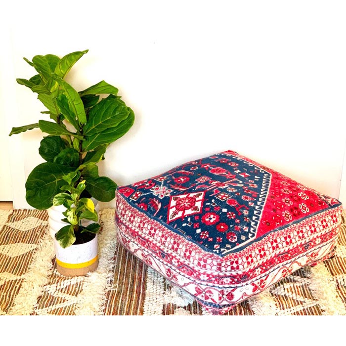Stunning Moroccan Cushion Cover, Pouf, Beanbag, Yoga Meditation Cushion, Linen Connections, Ottoman, Footstool, Home Decor Gift OT19