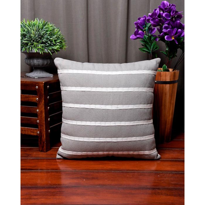 Tassels Linen Cushion Cover 50x50cm Beige Pillow Cover Handmade Boho rustic decor cream Moroccan Cushions Hand Tufted Cushion Lumbar Pillow CC203