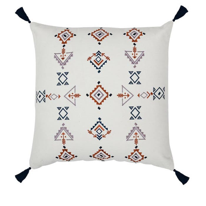 Tassels Linen Cushion Cover 50x50cm Beige Pillow Cover Handmade Boho rustic decor cream Moroccan Cushions Hand Tufted Cushion Lumbar Pillow CC206