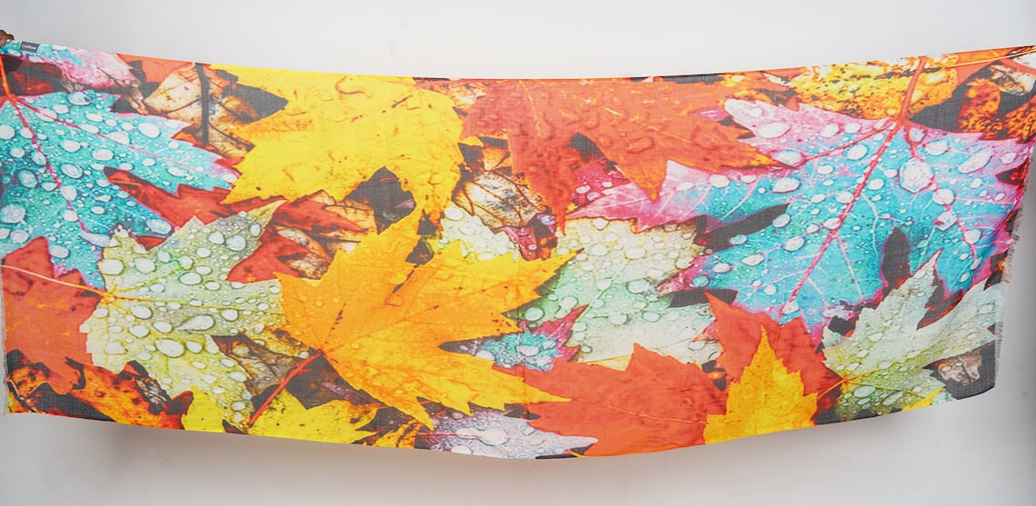 Silk Modal Scarf, long all season scarf in luxurious fabric blend, shawl and wrap, accessories for women, gifts for her, summer scarf, shawl - Yellow