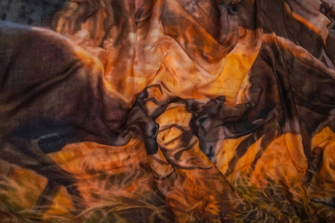 Silk Modal Scarf, long all season scarf in luxurious fabric blend, shawl and wrap, accessories for women, gifts for her, summer scarf, shawl - Brown