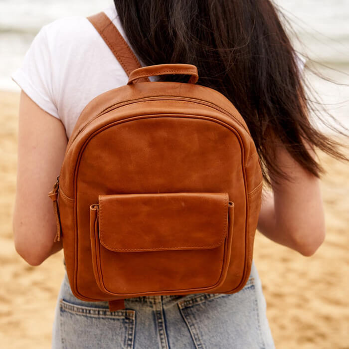 women leather backpack, leather rucksack, leather work bag for woman, Travel Backpack , birthday gift for her, custom gift for her