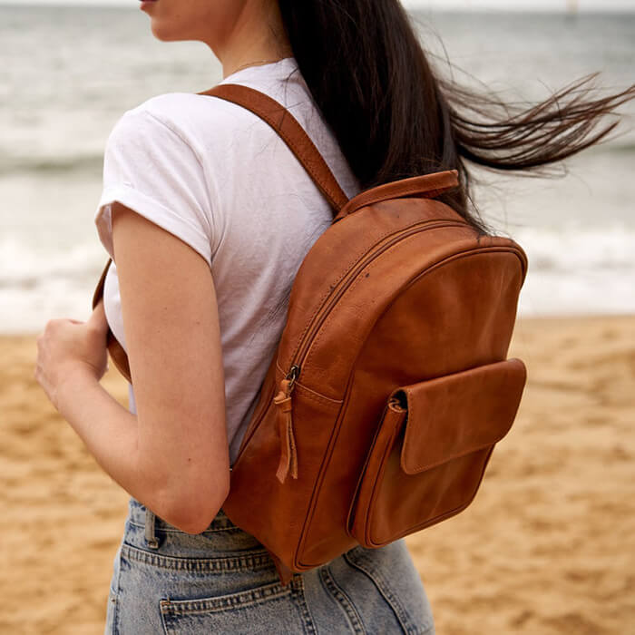women leather backpack, leather rucksack, leather work bag for woman, Travel Backpack , birthday gift for her, custom gift for her